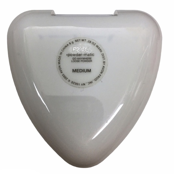 mark. Powder-Matic Go Anywhere Loose Powder Compact Mirror Puff Shade Medium - Picture 3 of 6